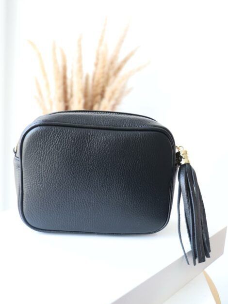 BOLSO POMPÓN NEGRO