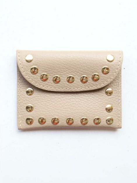 CARTERA TACHUELAS BEIGE