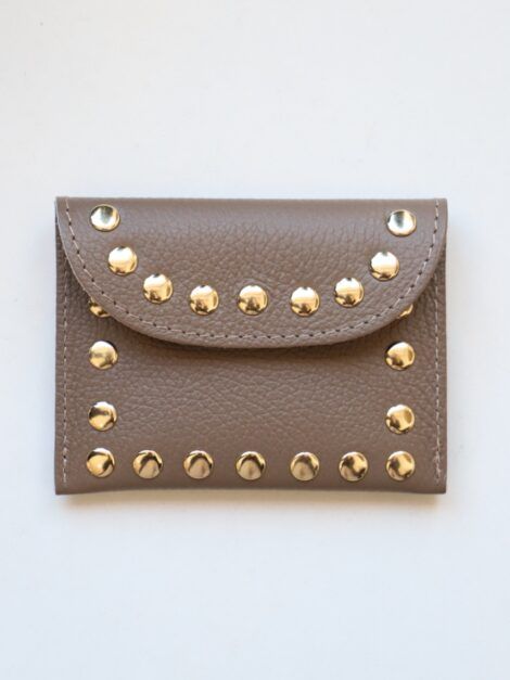 CARTERA TACHUELAS TAUPE