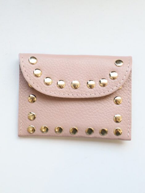 CARTERA TACHUELAS ROSA PALO