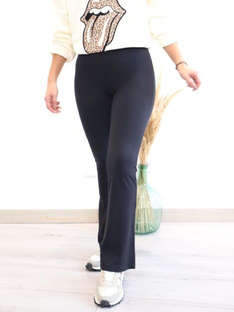 LEGGINS SPORT FLARE NEGRO