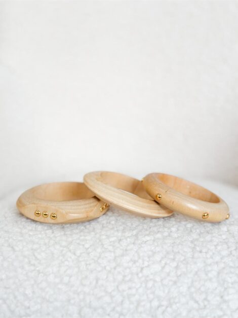 PULSERAS MADERA GOLDEN