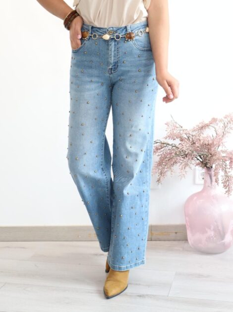 JEANS TACHUELAS DENIM