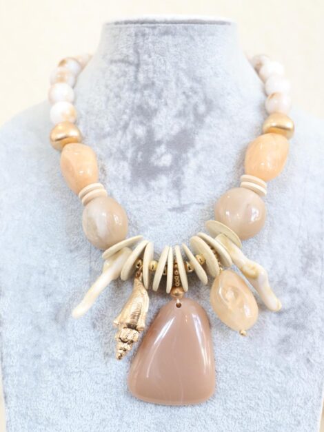 COLLAR PIEDRAS BEIGE