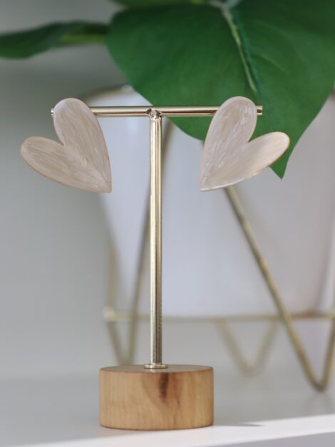 PENDIENTE LOVE BEIGE