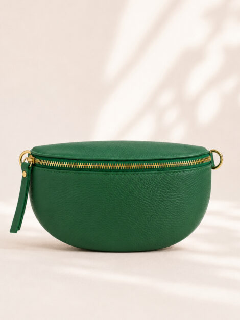 RIÑONERA VERDE (PIEL)