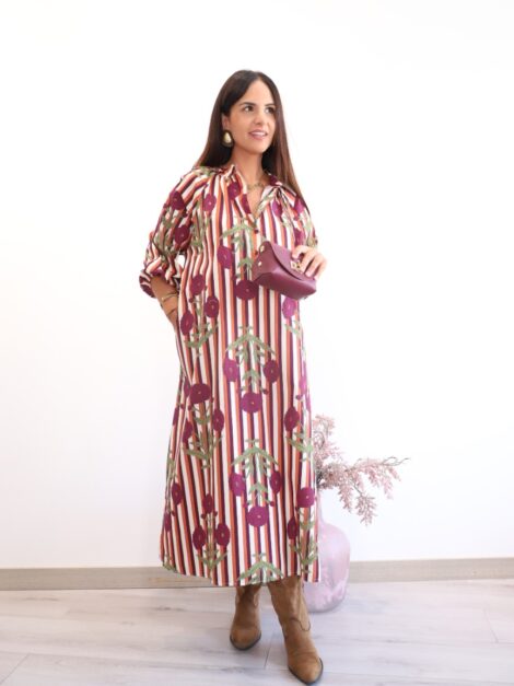 VESTIDO PROVENZA BERENGENA