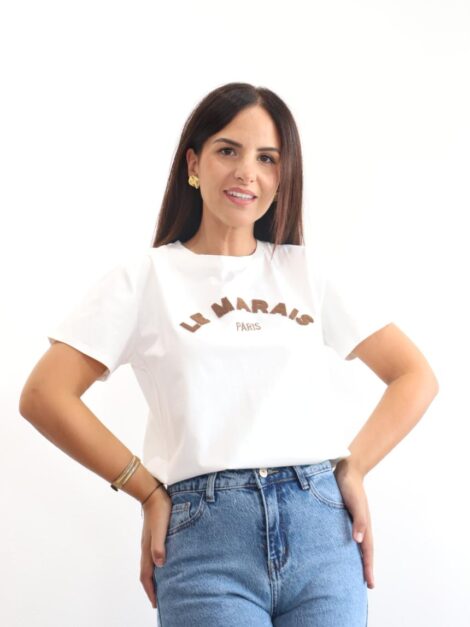 CAMISETA LE MARAIS BLANCO