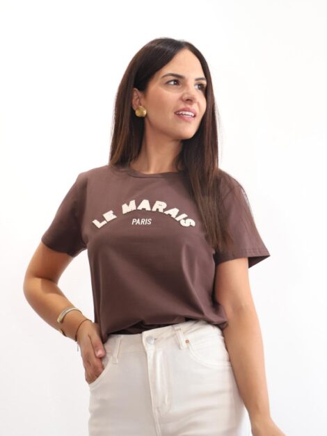 CAMISETA LE MARAIS CHOCOLATE
