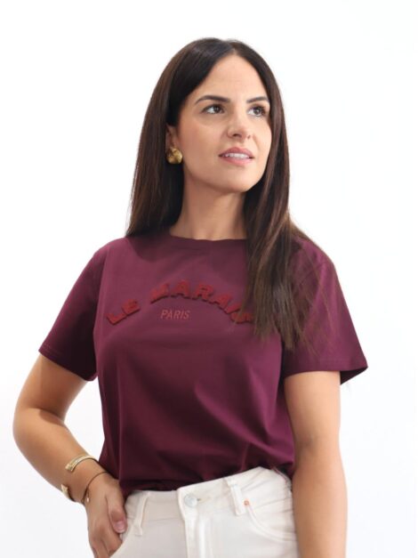 CAMISETA LE MARAIS BURDEOS