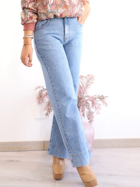 JEANS PESPUNTE ANCHO DENIM