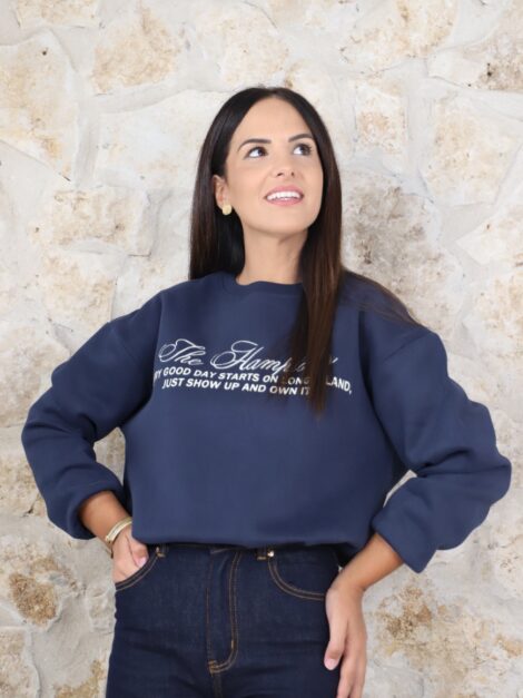 SUDADERA ISLAND MARINO