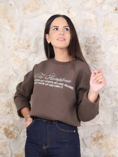 SUDADERA ISLAND CHOCOLATE