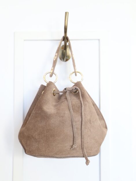 BOLSO BOMBONERA SERRAJE BEIGE