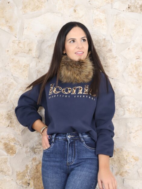 SUDADERA ICONIC MARINO