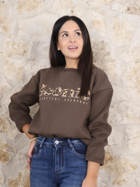 SUDADERA ICONIC CHOCOLATE